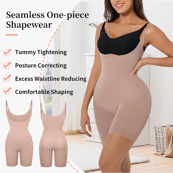 Korsett waist trainer Body Shaper Fajas Colombianas Seamless Shapewear Push Up Butt Lifter faja reductora Body efter operation Beige XS-S