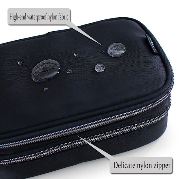 Case Snygg vattentät kosmetisk väska Organizer Case Toalettpaket för mini case toalettpåse Wine red L