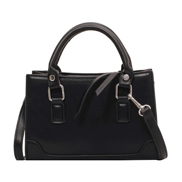 Designerväska Lyx Ny stil Handväska För Kvinna Läder Damväska Trendig Enfärgad Crossbody axelväskor Hög kvalitet Black shoulder bag (20cmMax Length30cm)