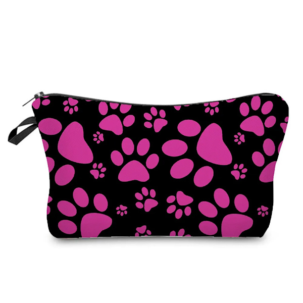 Tecknat djur print dam kosmetisk väska Pennväska för flickor Kvinnor Bärbar resor Toalettpaket Organizer Sminkväskor hz7227 Makeup Bag