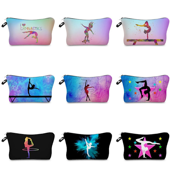 Sminkväska Mode Skollärare Gåva Rytmisk print Kosmetisk väska Originaldesign Kvinnlig Resetoalettartiklar Organizer hz6626 Cosmetic Bag