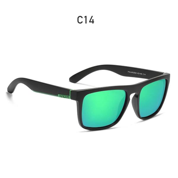 Fashion Guy's Solglasögon från KDEAM Polarized Solglasögon Herr Klassisk design All-Fit Spegel Solglasögon Med Brand Box CE C14