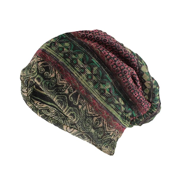 Ny Ankomst Mode Kvinnor Beanies Skullies Vuxen Spets Casual Hatt Sommar Mjuk Gorros Halsduk Dubbel Användning Hattar Bonnet Green 52-60cm