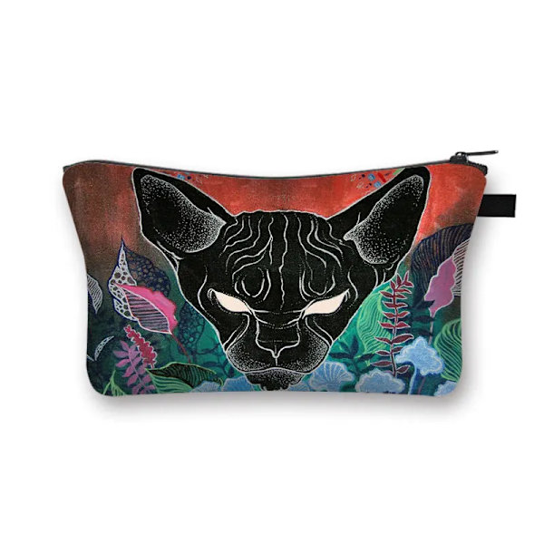 Sphynx Cat Print Kosmetikväska Kvinna Multifunktionell Skönhetsväska Dammtät förvaringsväska Dam Rese Case flickor Makeupväska shzbwumaom17