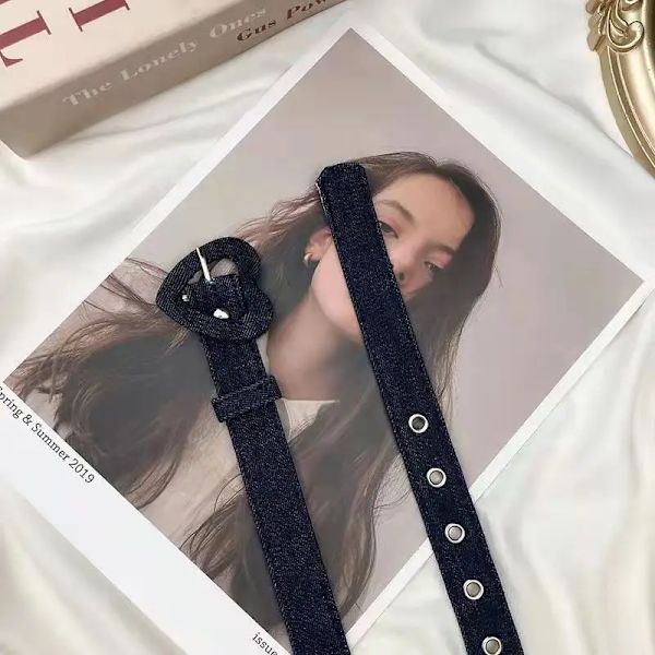 Kawaii Princess Jeans Ny Sweetheart Spänne Justerbar Dam Flerfärgad Dekoration Söt Hjärtbälte Punk Koreansk Sommar Y2k Bälte C 100cm