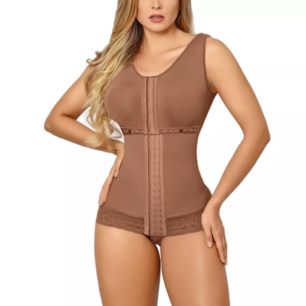 Kvinnor Butt Lifter Skims Shapewear och midja BH för klänningar Viktminskning Magekontroll Bbl Shorts Waist trainer Slimming Shaper Beige M