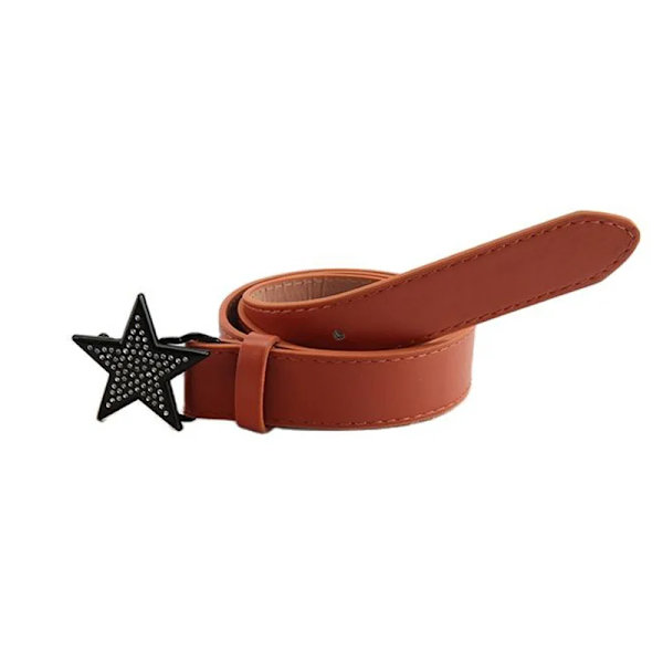 Star Rhinestone Bälte För Kvinnor Mode Y2k 2000-talet Midjerem Kvinnlig Flicka Jeans Klänning Byxa Dekorativt midjeband Tillbehör styles 1 brown 103cm