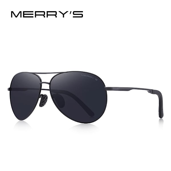 MERRYS DESIGN Herr Klassiska Pilot Polariserade Solglasögon Herr Driving Shield Night Vision Solglasögon UV400 Skydd S8601 C01 Black