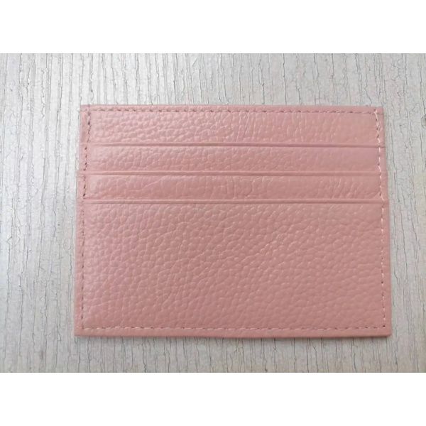 Kreditkortshållare i läder Custom Initial Holder Personlig Initial Slim Wallet Monogram Namn Plånbok Korthållare DIY Christmas pink