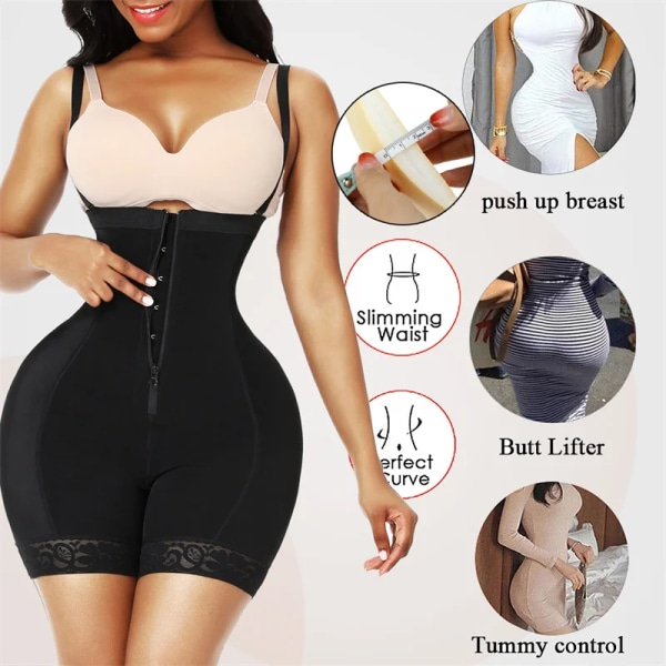 High Waist Trainer Fajas Colombianas Fake Ass Butt Lifter Höftkuddar Enhancer Corset Shapewear Body Shaper Push Up lårtrimmer YN 2620 L