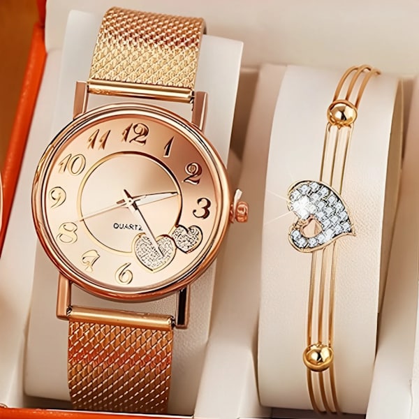 Elegant rosguld watch Kvinna Enkelt Temperament Student Vattentät Kvinna Högnivå Kvinna Lyxklockor Kvinnor Silver