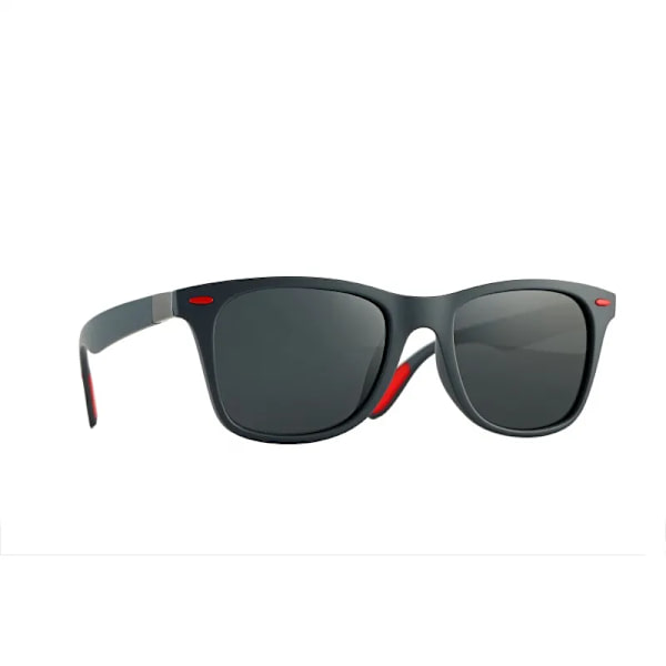 HDSUNFLY Män Polariserade Solglasögon Män Kvinnor Fyrkantiga Märke Designer Rays Driving Solglasögon Goggle UV400 Gafas De Sol 2020 Nyhet grey red black Package A