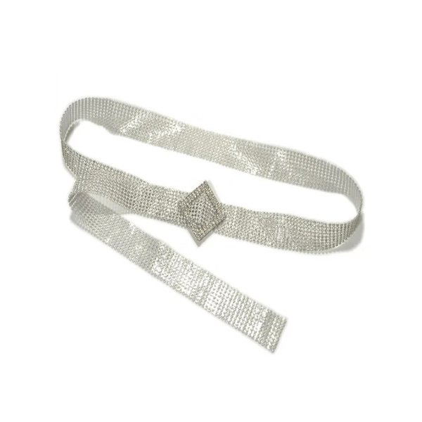 kroppssmycken Briljant Dambälte Midjekedja Full Diamant Rhinestone Kristallbälte Lyxigt Stort Party Midjebälte Type 1 115CM