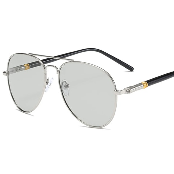 Lyxiga polariserade solglasögon för män Körsolglasögon för män Kvinnor Märkesdesigner Man Vintage Svarta Pilotsolglasögon UV400 4-Black-Gray As Picture