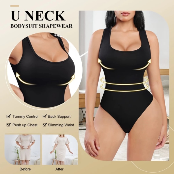 Body Shaper Linne String Sculpting Body Fajas Colombianas Waist Trainer Shapewear Push Up Butt Lifter Coffee M