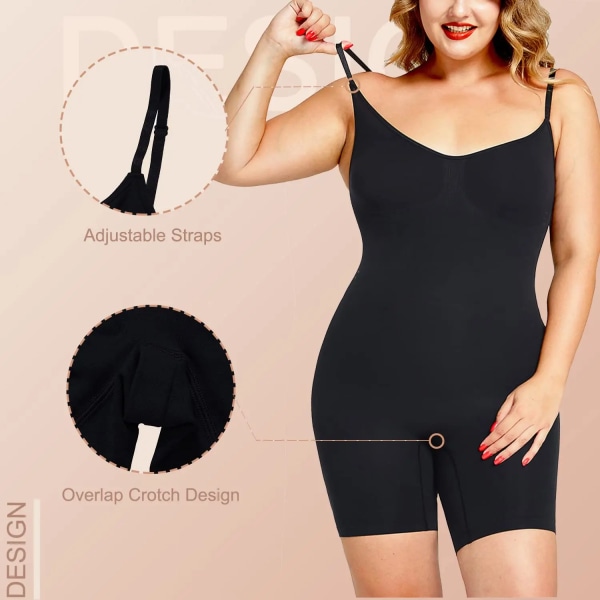 Sömlös Shapewear Body för kvinnor Magkontroll Body Shaper Rumplyft Fajas Colombianas Slim Catsuit Body Shaper Underwea Black S