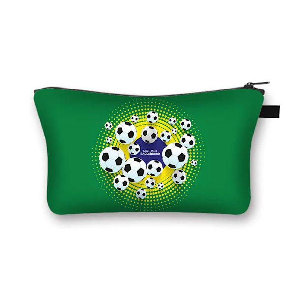 Cool fotbolls-/fotbollsmode förvaringsväska Kvinna Kosmetikväska Organizer Bärbar sminkväska för resor Tonåring Pojke Present shzbzhuqiu20