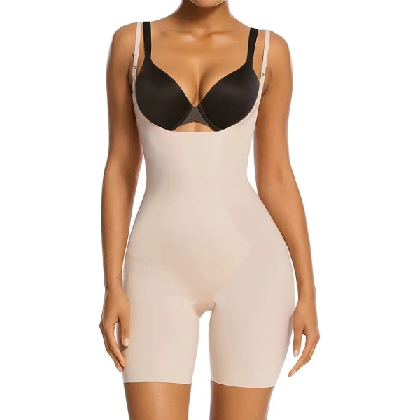 Kvinnlig kropp Skulpterad form Kläder Slida Bantning Platt Mage Bantning Osynlig Tightssittande plagg Bodysuit White XXL