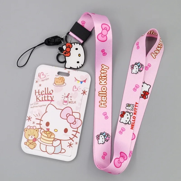 1 Set Anime Kortfodral Kort Nyckel Lanyard Cosplay Badge ID-kort Hållare Halsband Nyckelringar KT-27