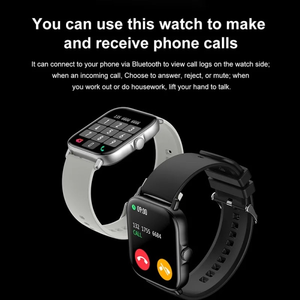T12 Smart Watch 1.81 Färgskärm Bluetooth Call Voice Assistant Blodtryckspulsdetektering Sport Watch Green