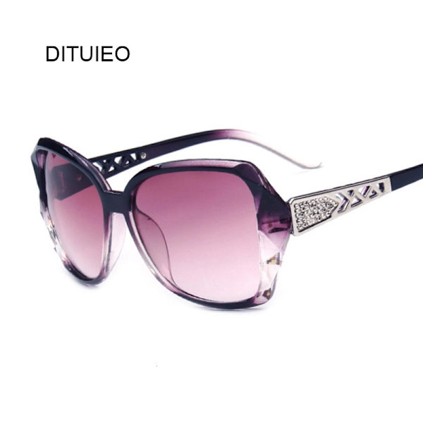 Mode Fyrkantiga Solglasögon Kvinna Lyxmärke Stora Lila Solglasögon Kvinnliga Spegelskärmar Dam Oculos De Sol Feminino Champagne