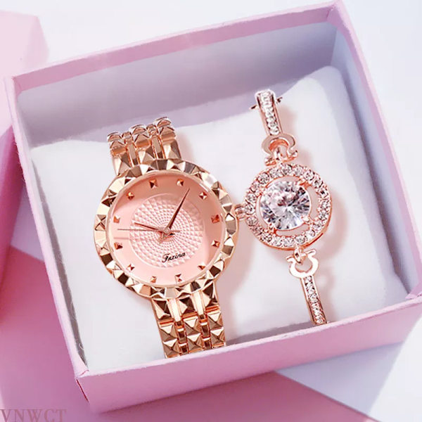 Klockor Dammode Lyxigt rostfritt stål Damarmband Watch Quartz Dress Armbandsur Feminino Reloj Mujer Handled för present White Bracelet