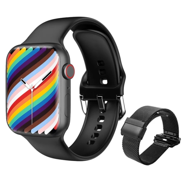 Series 8 New Smart Watch Bluetooth Call Men Sports Fintess SmartBand Custom dial smartwatch för för Apple Watch män kvinnor Black mesh