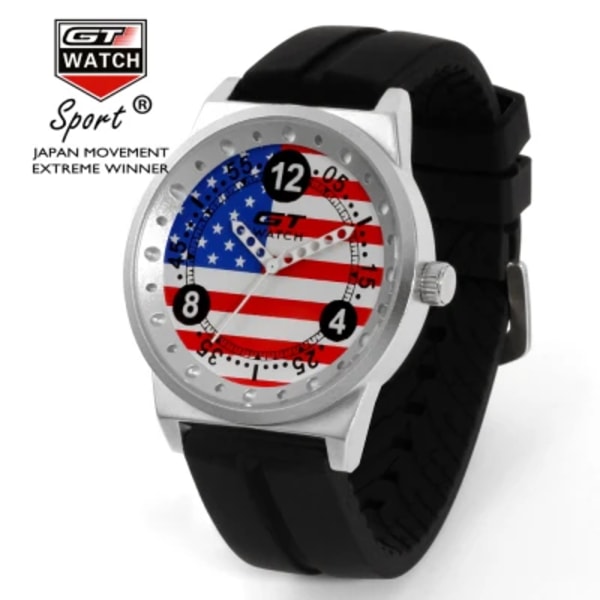 GT Watch Watch Italien Flagga F1 Sportklockor Silikon Quartz-klocka Mode Casual Manklocka montre homme reloj hombre United States