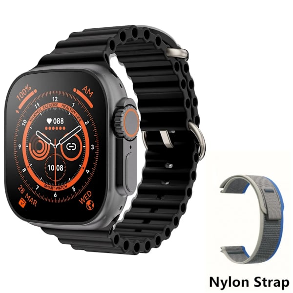 49 mm för Apple Watch Ultra 8 Smartwatch Smart Watch Herr Dam Series NFC Bluetooth Call Wireless Charge Fitness Waterproof Watch black and xiaohuiNL