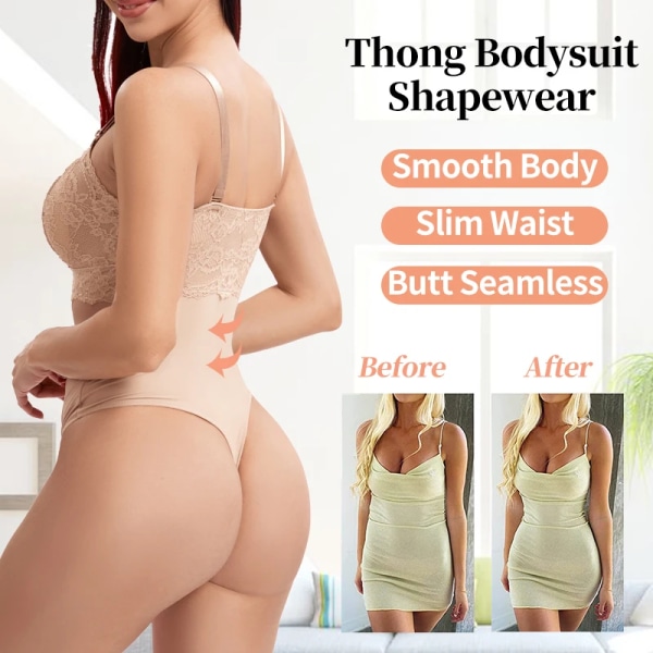 Spetstrosor Body Shapewear Kvinnor Sömlös Helkroppsformare Bantning Midja Magkontroll Underkläder Platt Mage Naken Korsett Black-Full Lace XL
