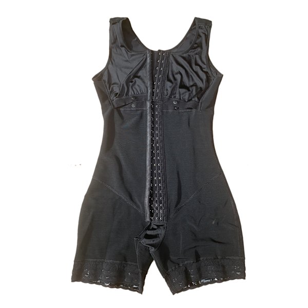 Plus Size Full Body Shapewear Magkontroll Skims Bantningskorsett Long Shaper Bysthållare och ärmar Fajas Colombianas Reductoras 7206 Black XL