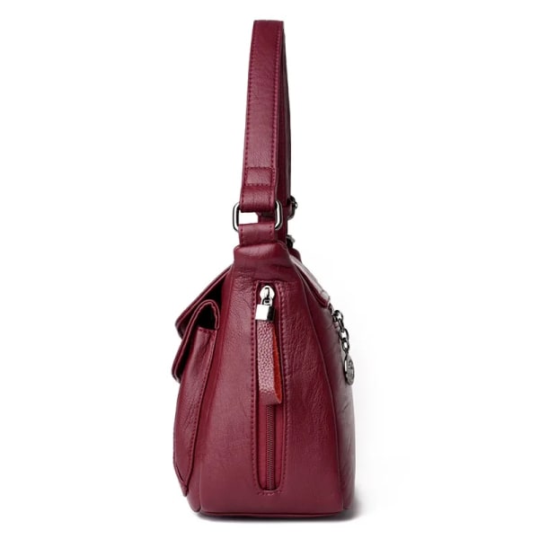 VANDERWAH Lyxiga plånböcker och handväskor i mjukt läder Damväskor Designer Kvinnor Crossbody-väskor för kvinnor Sac A Main Gray