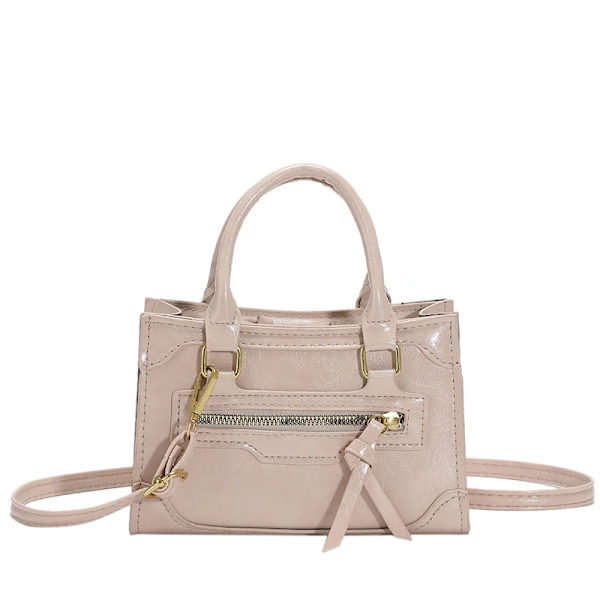 Designerväska Lyx Ny stil Handväska För Kvinna Läder Damväska Trendig Enfärgad Crossbody axelväskor Hög kvalitet Beige 2 shoulder bag (20cmMax Length30cm)