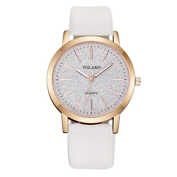 2022 Ny watch Kvinnor Mode Casual Läderbälte Klockor Enkel Dam Liten Urtavla Quartz Clock Klänning Armbandsur Reloj Mujer White