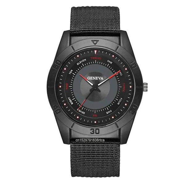 Lyx 2023 Toppmärke Minimalistisk Röd Hands Design Herr Sport Kvartsklocka Watch Silikonrem Manklocka Presenter Klockor Nylon Red