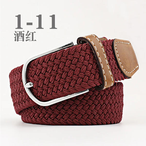 Canvasbälte utomhus taktiskt bälte unisex högkvalitativ canvasbälte för jeans Man Lyxiga Casual Straps Ceintures Bälten för kvinnor FB wine red 3.3cmX107cm