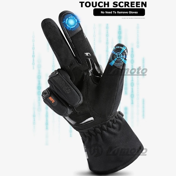 Suomy Vattentäta Motorcykelhandskar Vinter Varma Moto Skyddshandskar Pekskärm Gant Moto Guantes Motorcykelhandskar Nya Red XL