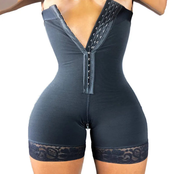 Fajas Colombianas Butt Lifter Spets Hög midja Booty Lifting Hip Enhancer Bodysuit Skims Bantning Underkläder Kvinnor Kroppsformare Beige 4XL