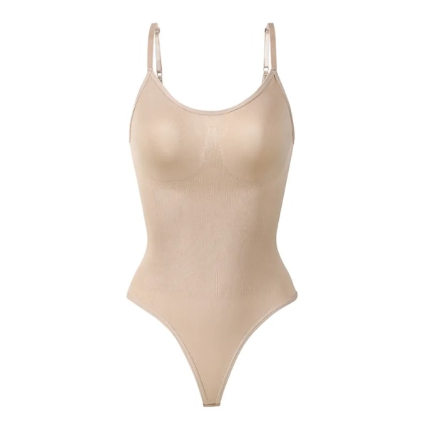 Seamless Shapewear Body Kvinnor Magkontroll Kroppsformare Fajas Colombianas Waist trainer Dam Sexig String Smalning Underkläder Skin M