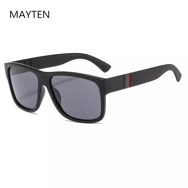 2021 Lyxiga polariserade solglasögon Herr körning Man Solglasögon för män Retro Kvinnor Märkesdesigner UV400 Gafas Gray MULTI