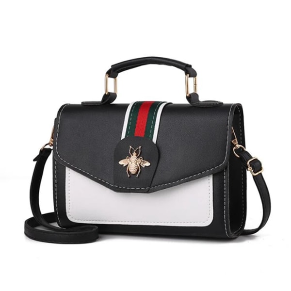 Kvinnor Designer Contrast Handväska Kvinna Ny Klassisk Crossbody-väska Flikväska Läder Axelväska Damväska Light Grey