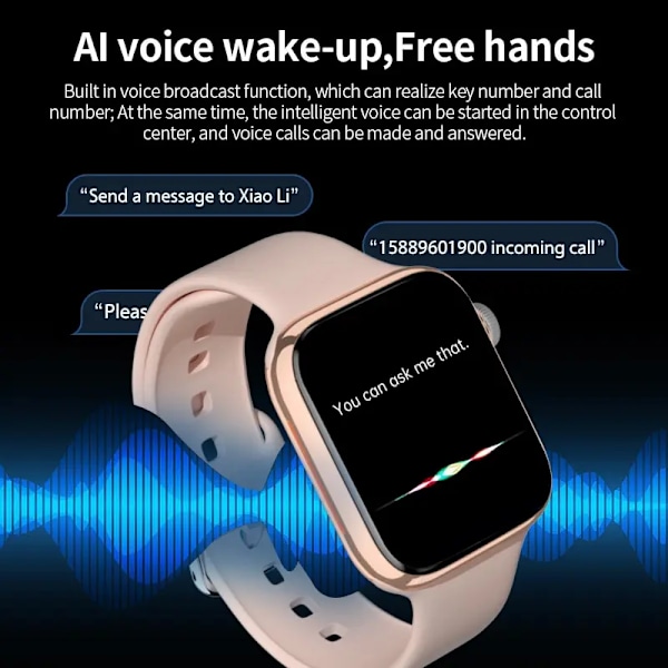 LIGE Smart Watch For Dam Full Touch Screen Vattentäta Klockor Sport Fitness Tracker Herr Smartwatch Bluetooth Ring Reloj Mujer grey
