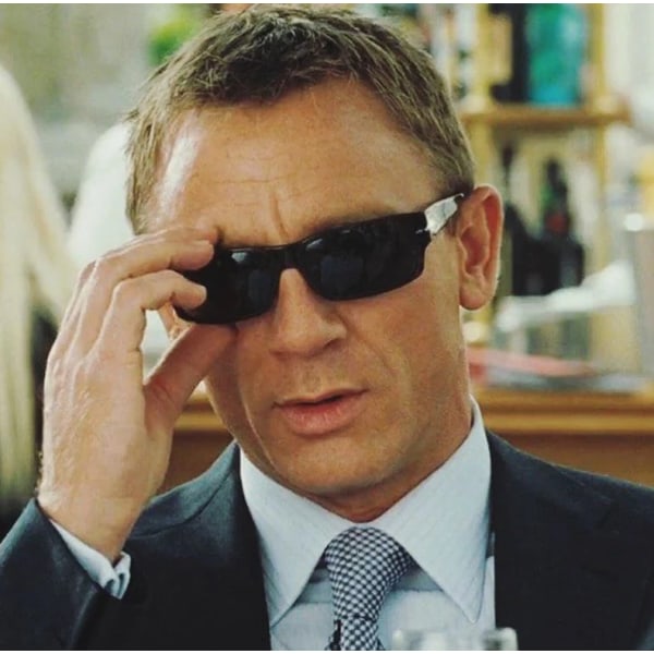 JackJad 2021 Toppmode James Bond-stil Män Polariserad körsolglasögon Vintage Klassiska solglasögon Oculos De Sol Masculino Bright Black Gray Polarized