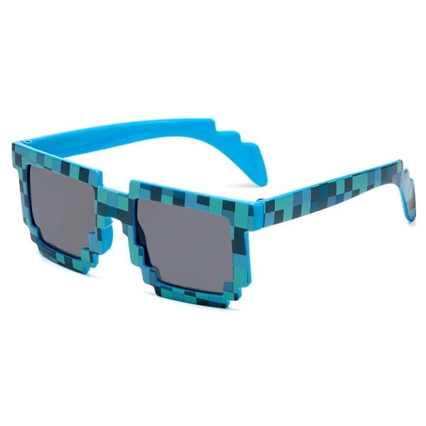 Nytt mode Solglasögon Solglasögon Creeper Glasögon Nyhet Mosaik Roliga glasögon Pojkar Flickor Pixel Eyewear Black