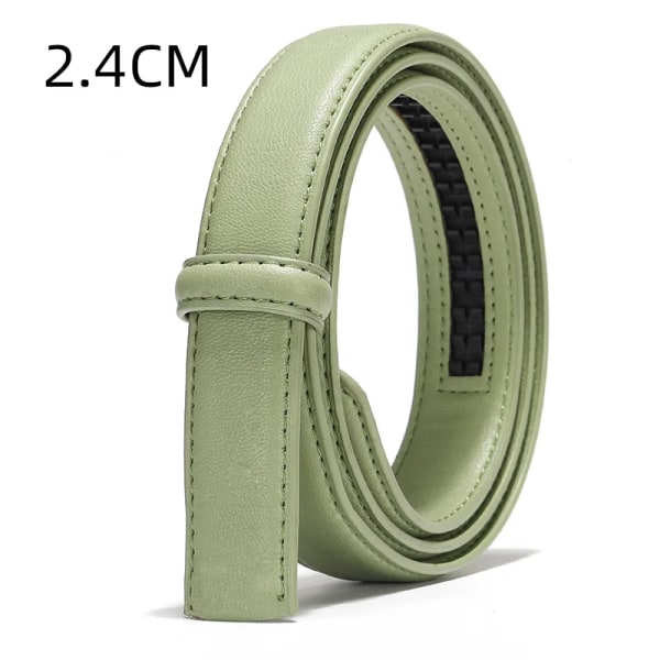 Nytt bälte för män och kvinnor 2,4 cm 3,0 cm 3,5 cm Automatiskt bälte med spänne Designerbälten Herr Högkvalitativt lyxigt bälte Designers Dam 2.4cm(.786) 125cm(.786)