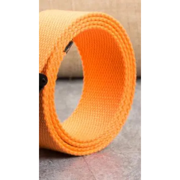 ny högkvalitativ canvasbälte män/kvinnor unisex jeansbälten metallrulle lyxiga automatiska spänne canvasväv midjebälten orange 130cm