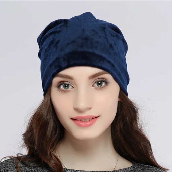 Geebro Brand 2017 Kvinnors Hatt Skullies Beanies Polyestor Stickade Hattar Beanie Hatt Våren Casual Hip-Hop Kvinnor Beanies Js277A Navy
