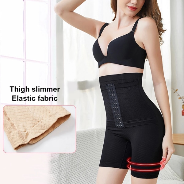 Kvinnor Fast Magekontroll Shapewear Korsett Högmidja Waist trainer Trosor Control Slimming Byxor Body Shaper Shorts Gördel Trosor Black 5XL