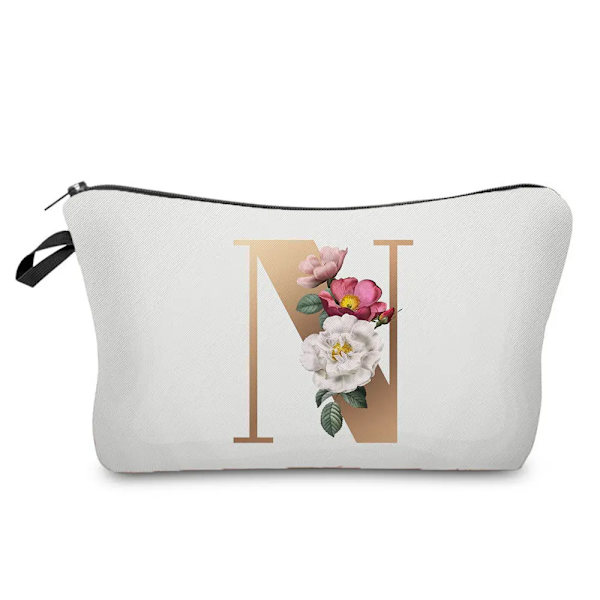 Brudtärna Sminkväskor Brev Print Kosmetikväskor Bröllopsfest Sminkväska Toalettartiklar Organizer Dam Clutch Presenter hz3383