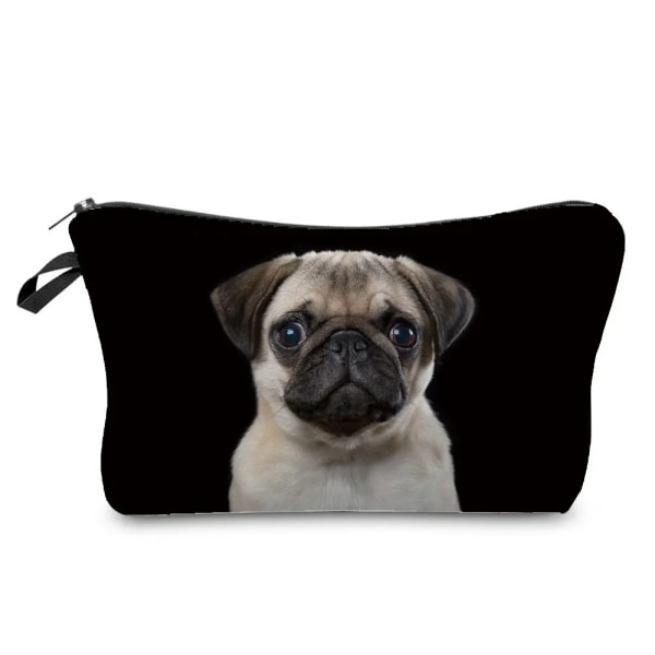 Värmeöverföring Djurmönster sminkväska Söt katt Print Kosmetiska väskor Högkvalitativ organizer Multifunktion Kvinnor Case hz5113 Cat Dog Bag